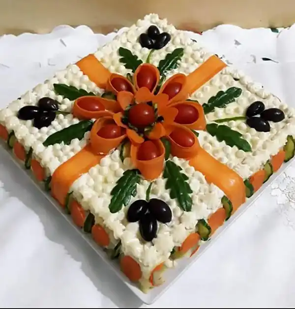 مدل سالاد الویه تزیین + مدل سالاد الویه تزیین با روش‌های خلاقانه و آسان