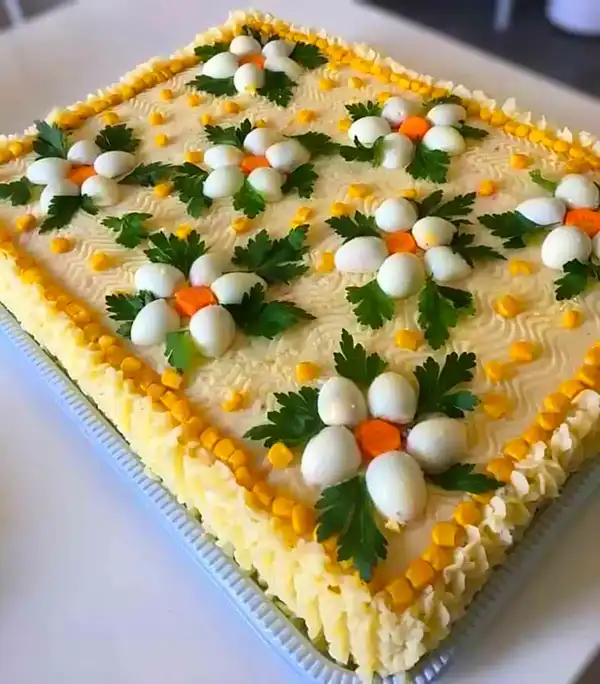 مدل سالاد الویه تزیین + مدل سالاد الویه تزیین با روش‌های خلاقانه و آسان