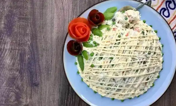 مدل سالاد الویه تزیین + مدل سالاد الویه تزیین با روش‌های خلاقانه و آسان