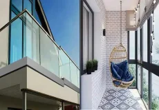 مدل تراس شیشه ای + زیبا ترین ایده ها برای شیشه کاری تراس های کوچک و بزرگ