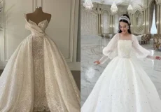 مدل عروس پرنسسی جدید + اصالتی خیره کننده در مدل عروس پرنسسی جدید