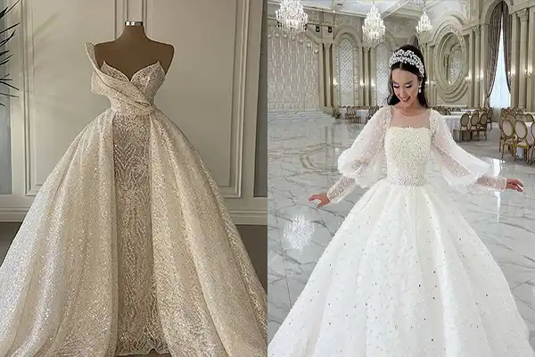 مدل عروس پرنسسی جدید + اصالتی خیره کننده در مدل عروس پرنسسی جدید