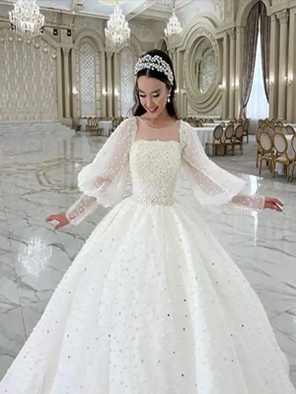 مدل عروس پرنسسی جدید + اصالتی خیره کننده در مدل عروس پرنسسی جدید