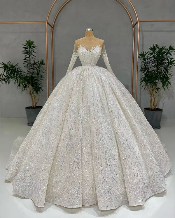 مدل عروس پرنسسی جدید + اصالتی خیره کننده در مدل عروس پرنسسی جدید