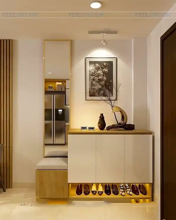 مدل جا کفشی داخل دیوار + سبکی متفاوت و چشمگیر در مدل جا کفشی داخل دیوار