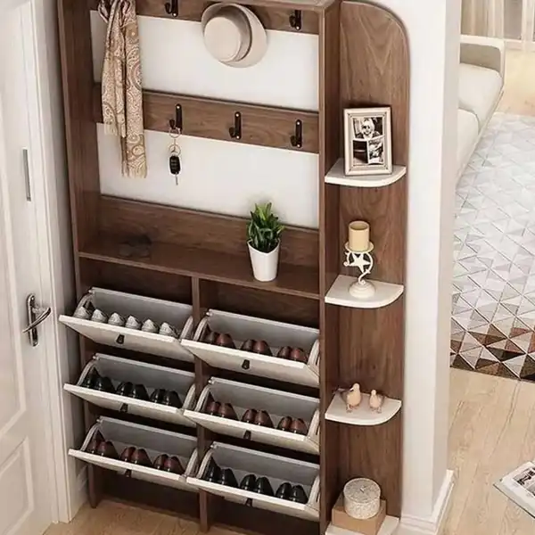 مدل جا کفشی داخل دیوار + سبکی متفاوت و چشمگیر در مدل جا کفشی داخل دیوار