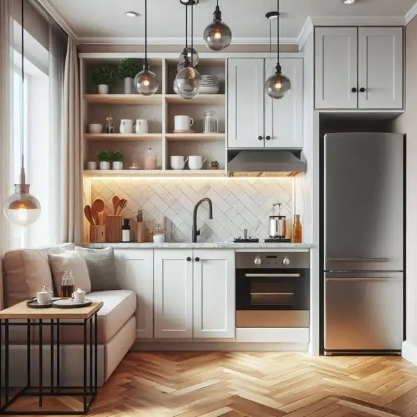 مدل کابینت برای آشپزخانه کوچک + سادگی و زیبایی در مدل کابینت برای آشپزخانه کوچک