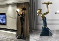 مجسمه کنار سالنی مدرن + مجسمه کنار سالنی مدرن منحصر خانه های لوکس و لاکچری