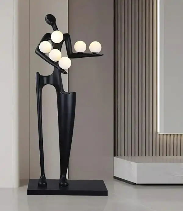 مجسمه کنار سالنی مدرن + مجسمه کنار سالنی مدرن منحصر خانه های لوکس و لاکچری