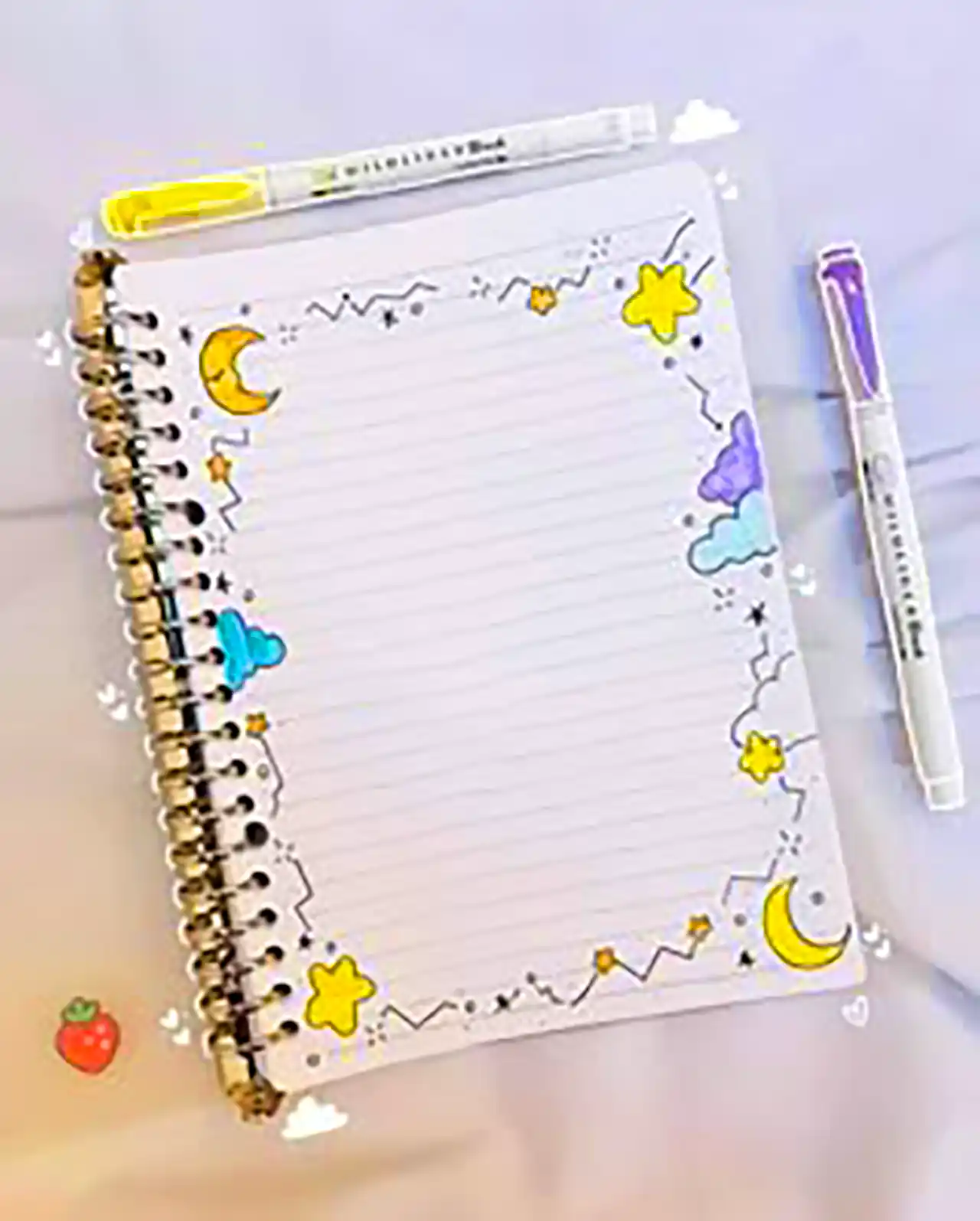 نقاشی آسان برای دور دفتر مشق 