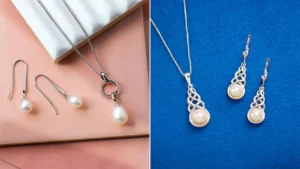 نیم ست مرواریدی شیک جدید