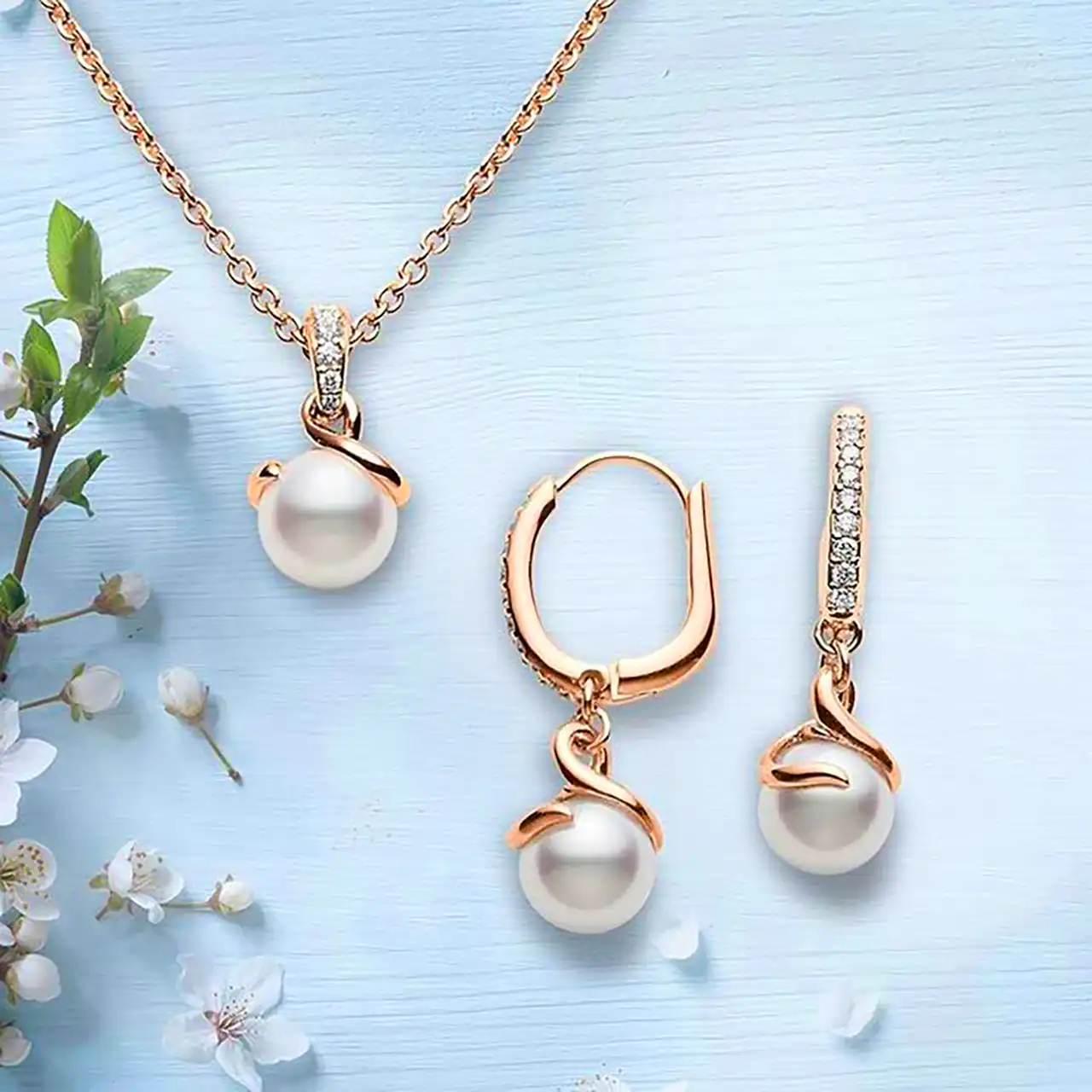 نیم ست مرواریدی شیک جدید