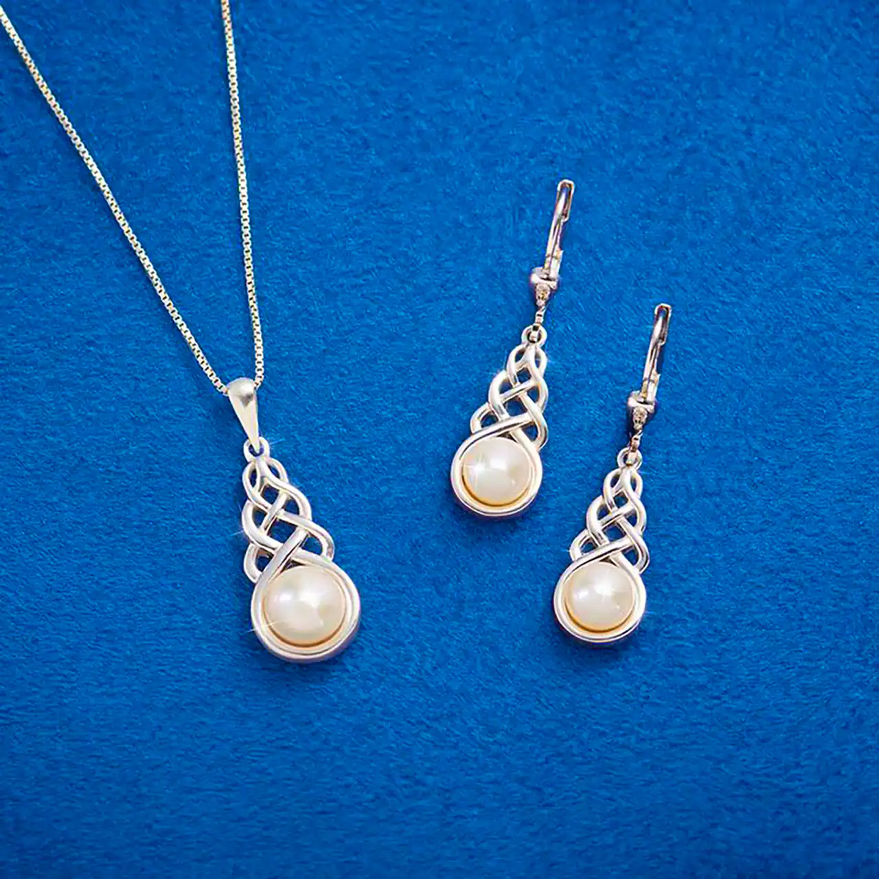 نیم ست مرواریدی شیک جدید