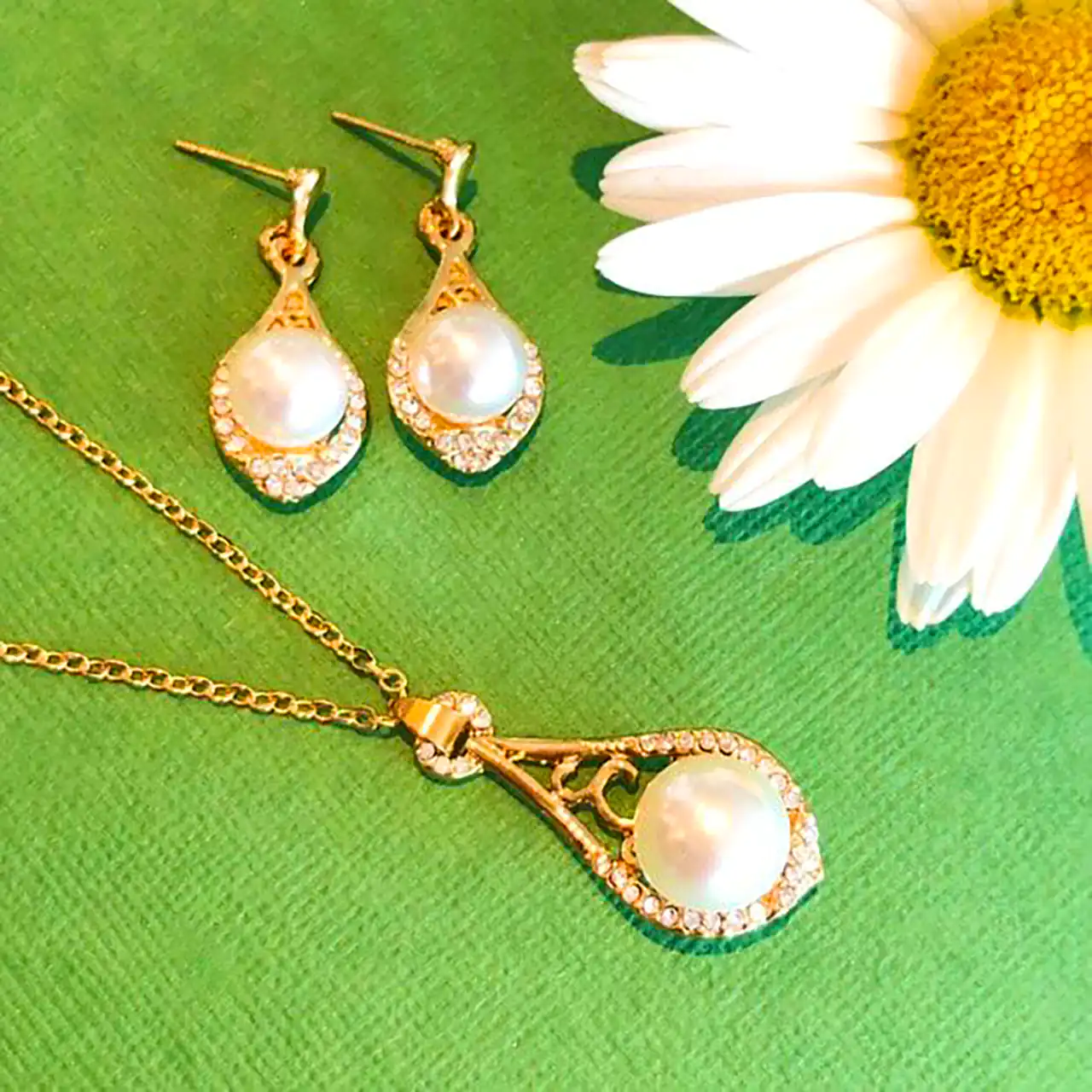 نیم ست مرواریدی شیک جدید