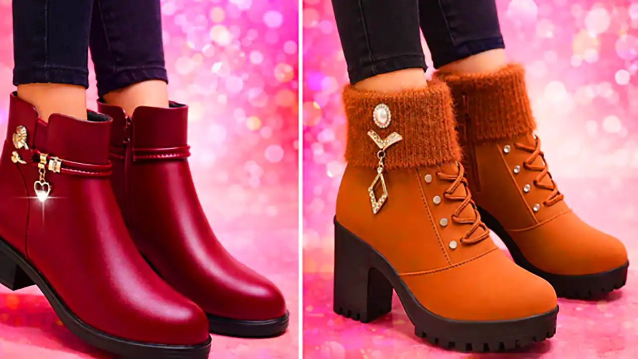 نیم بوت چرمی زنانه