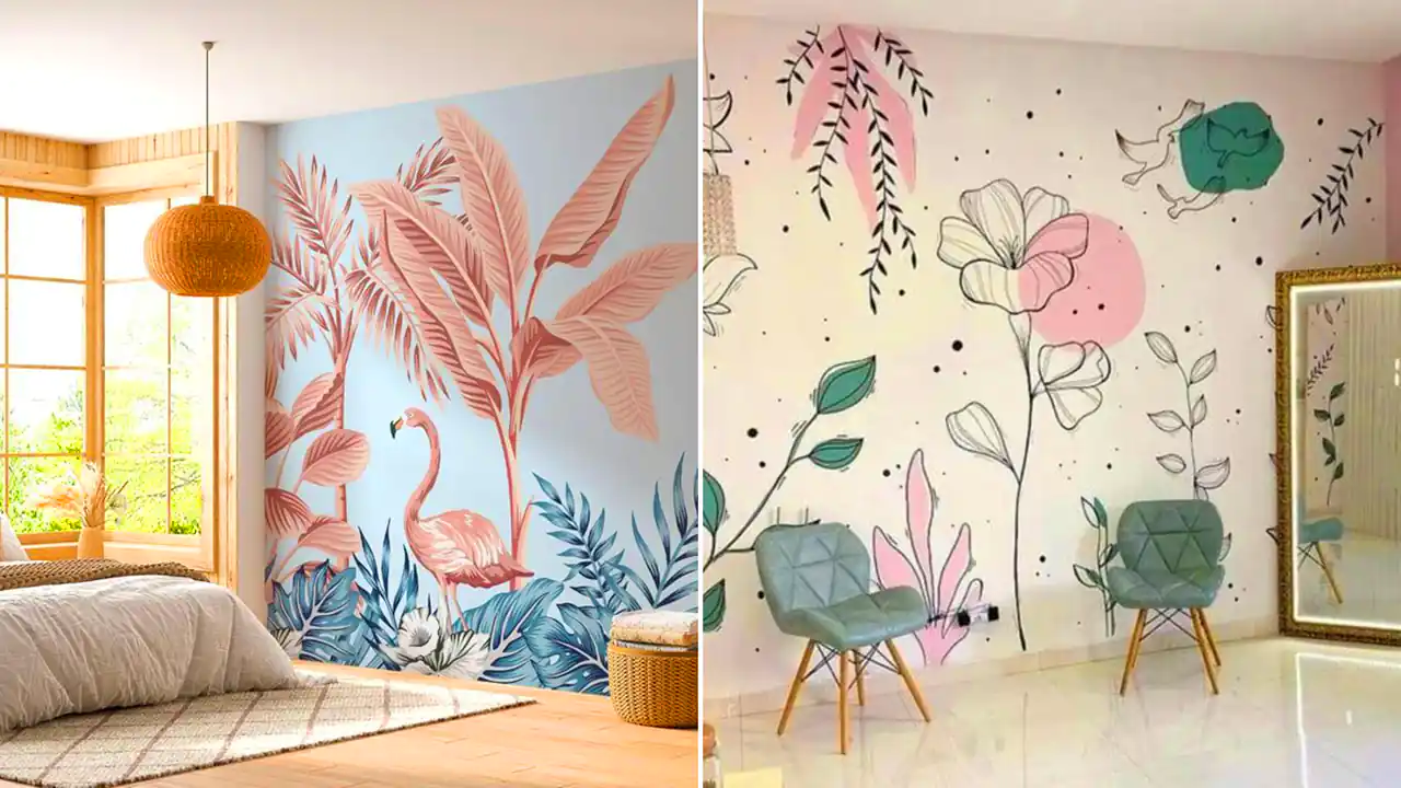 نقاشی ساده و خاص دیواری خونه