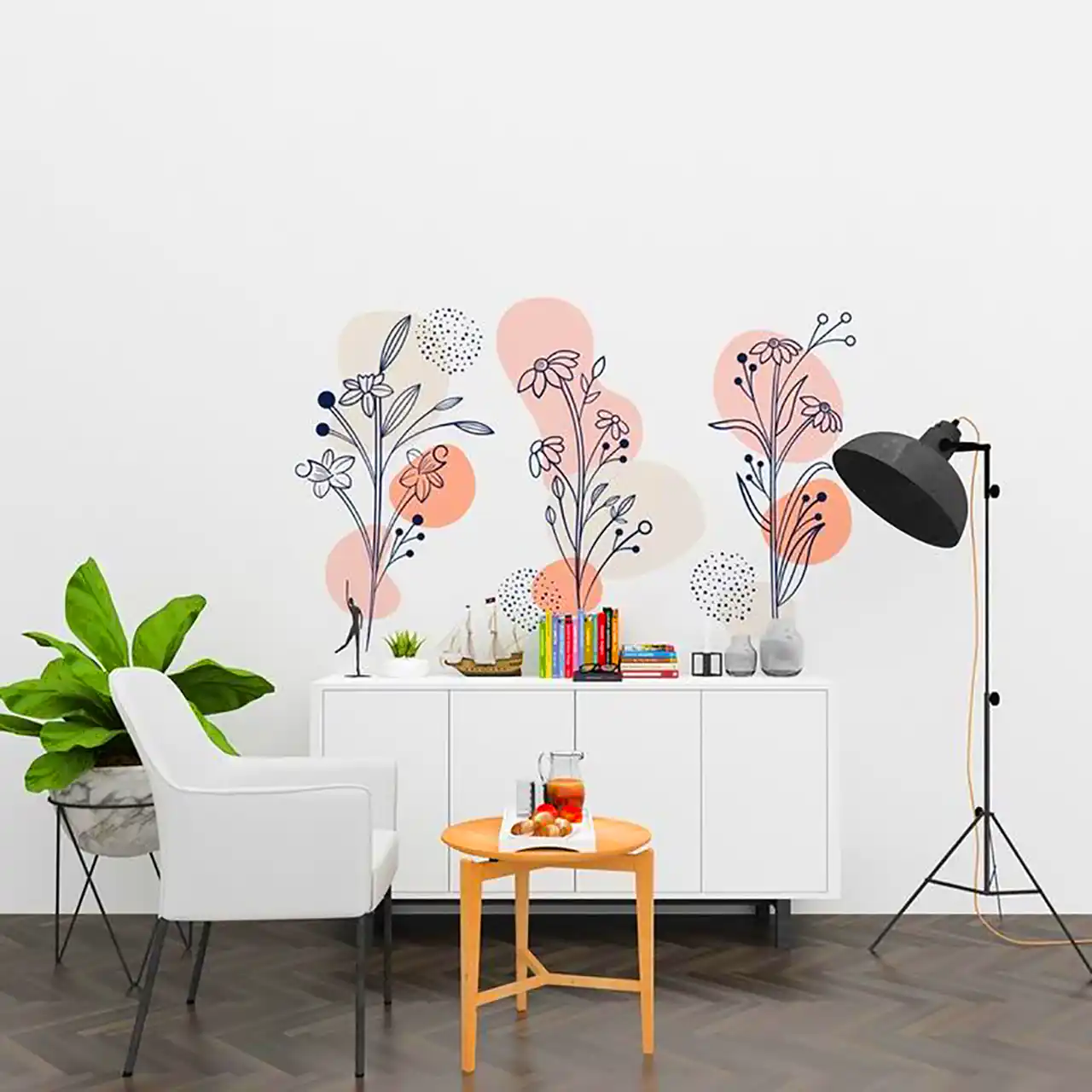 نقاشی ساده و خاص دیواری خونه