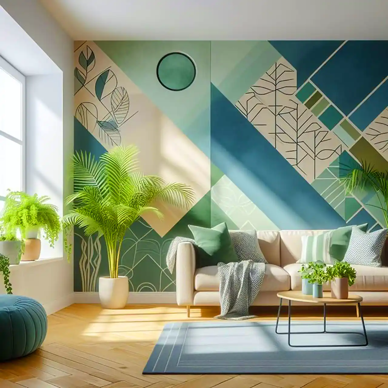 نقاشی ساده و خاص دیواری خونه