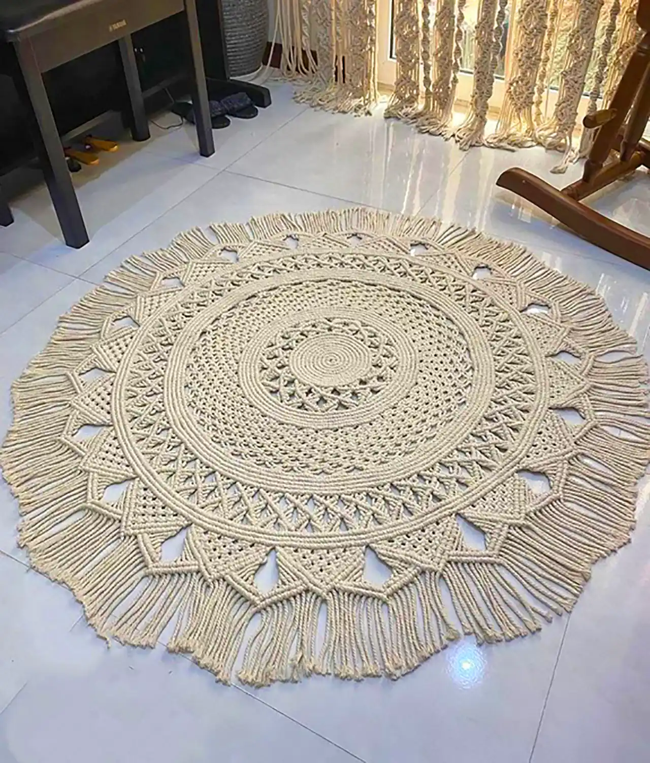 پادری مکرومه بافت شیک