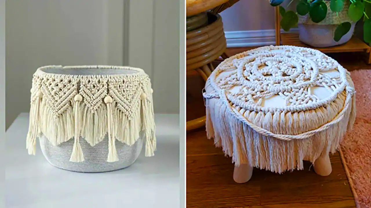 پاف مکرومه دستساز