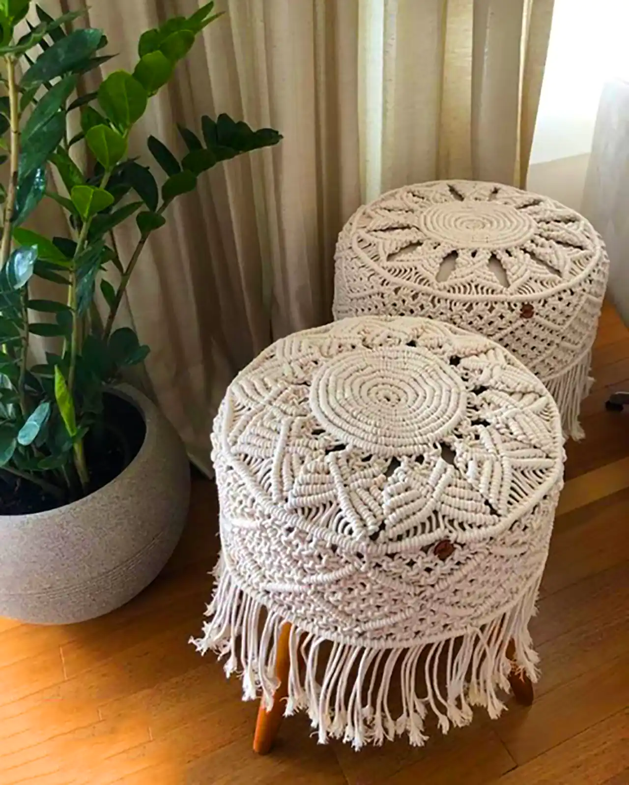 پاف مکرومه دستساز