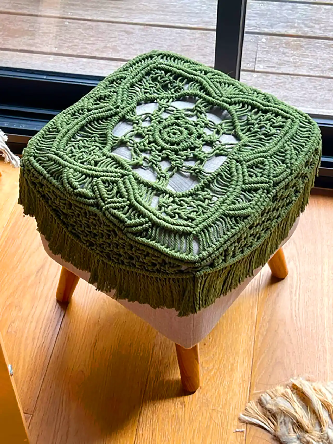 پاف مکرومه دستساز