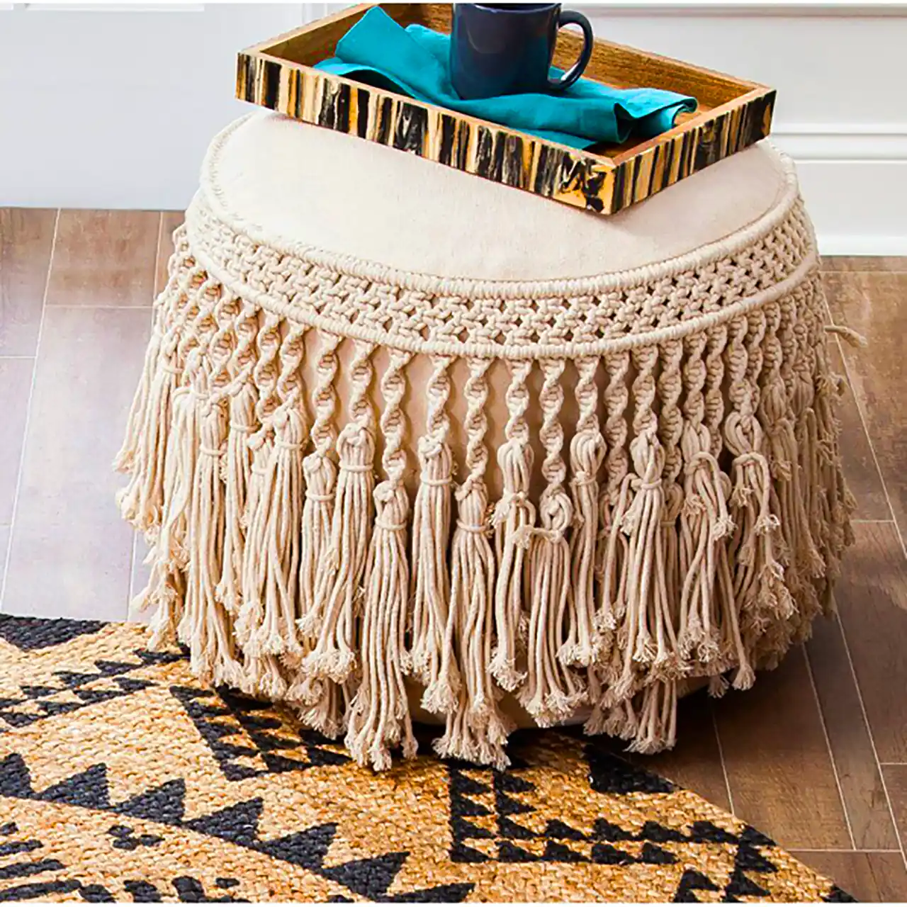 پاف مکرومه دستساز