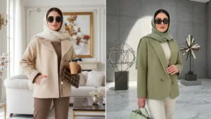 پالتو یقه انگلیسی زیبا