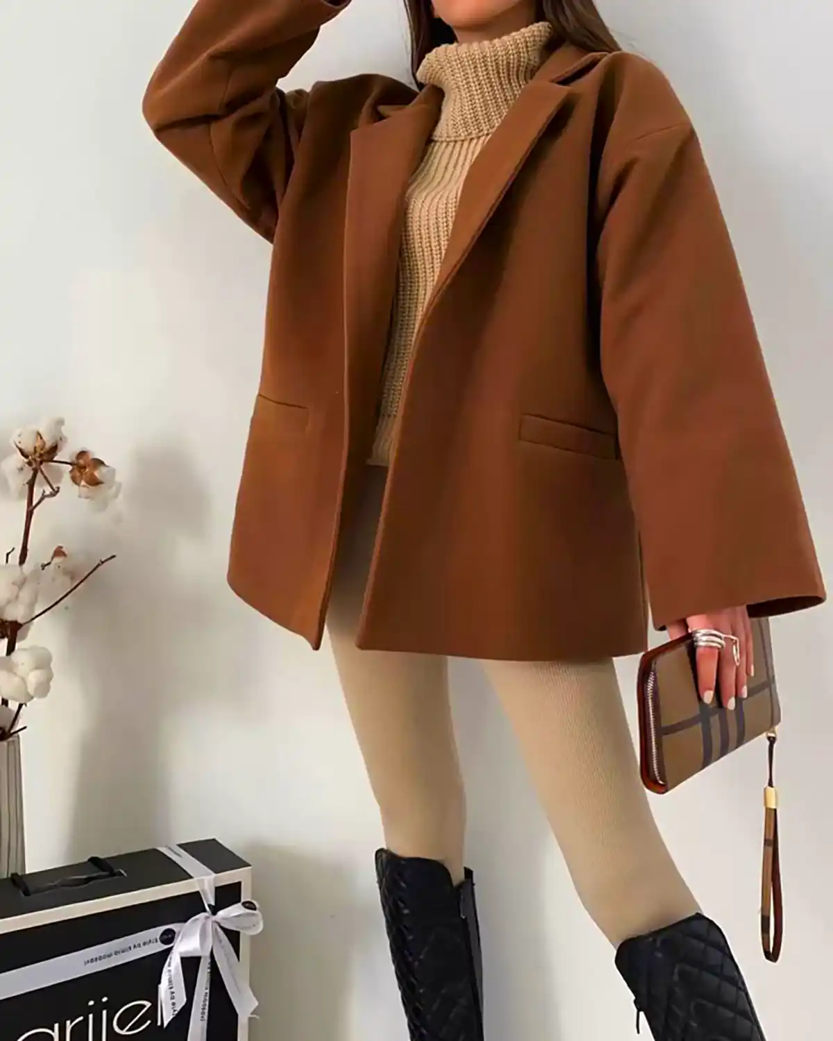 پالتو یقه انگلیسی زیبا