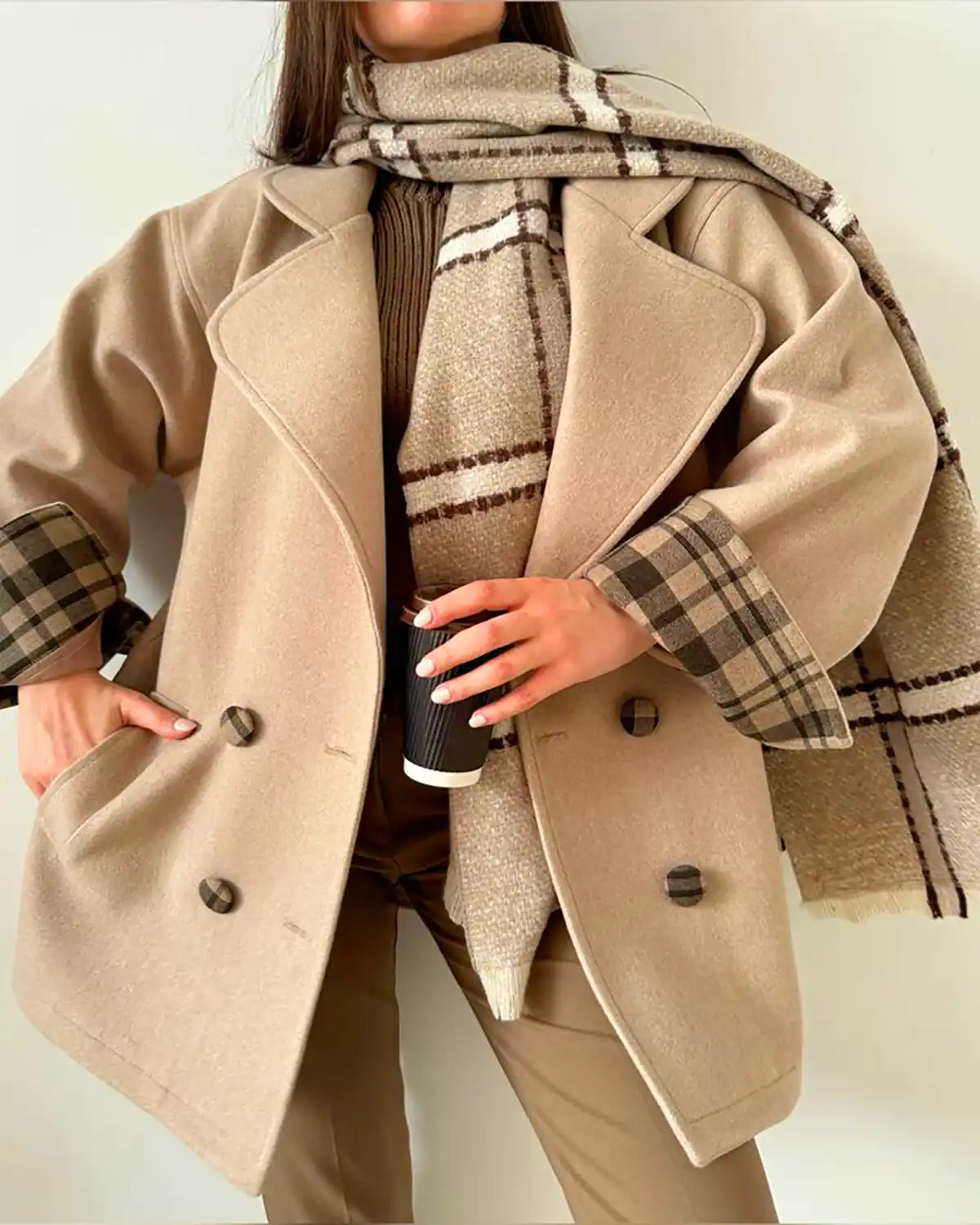 پالتو یقه انگلیسی زیبا