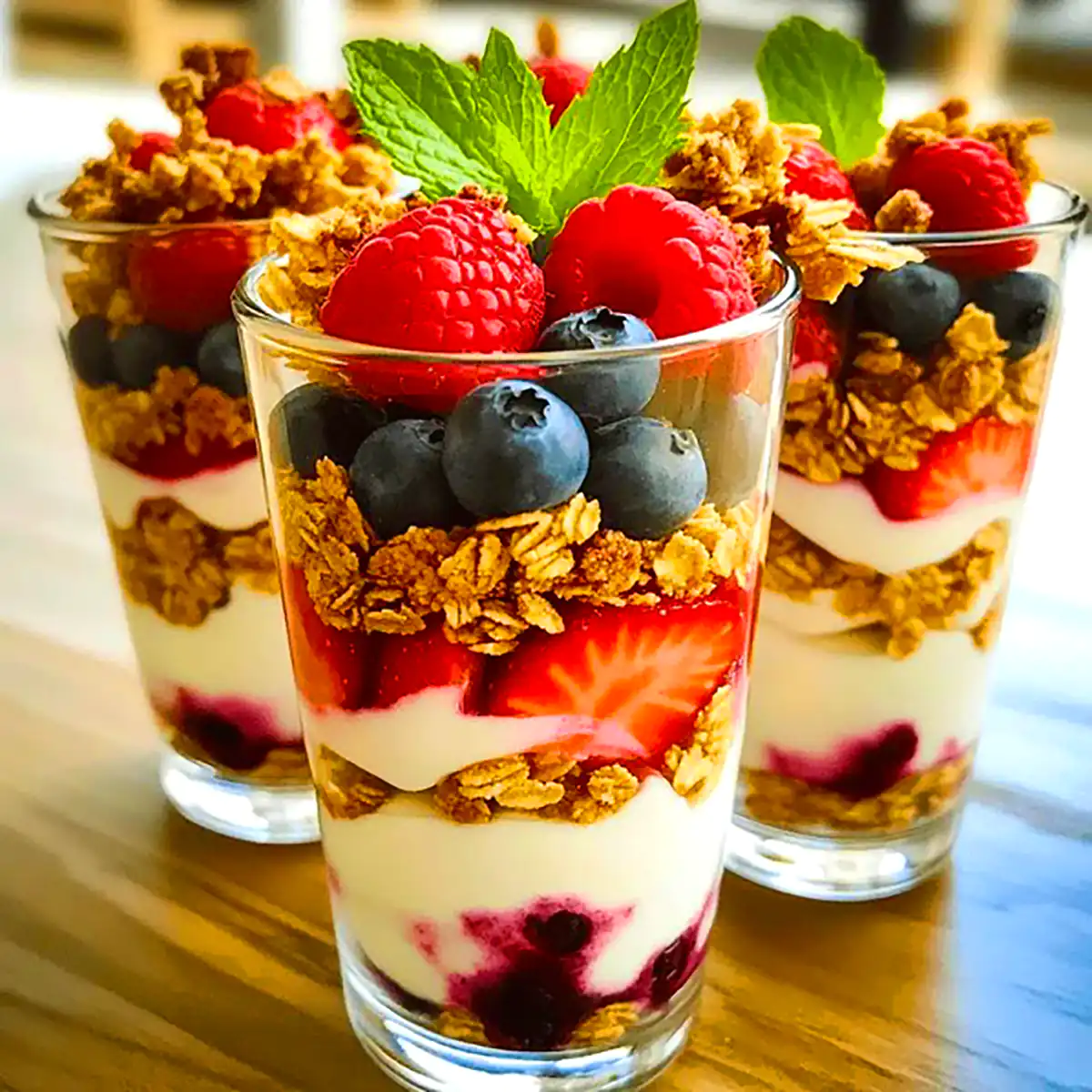 پارفه ماست و میوه فصل