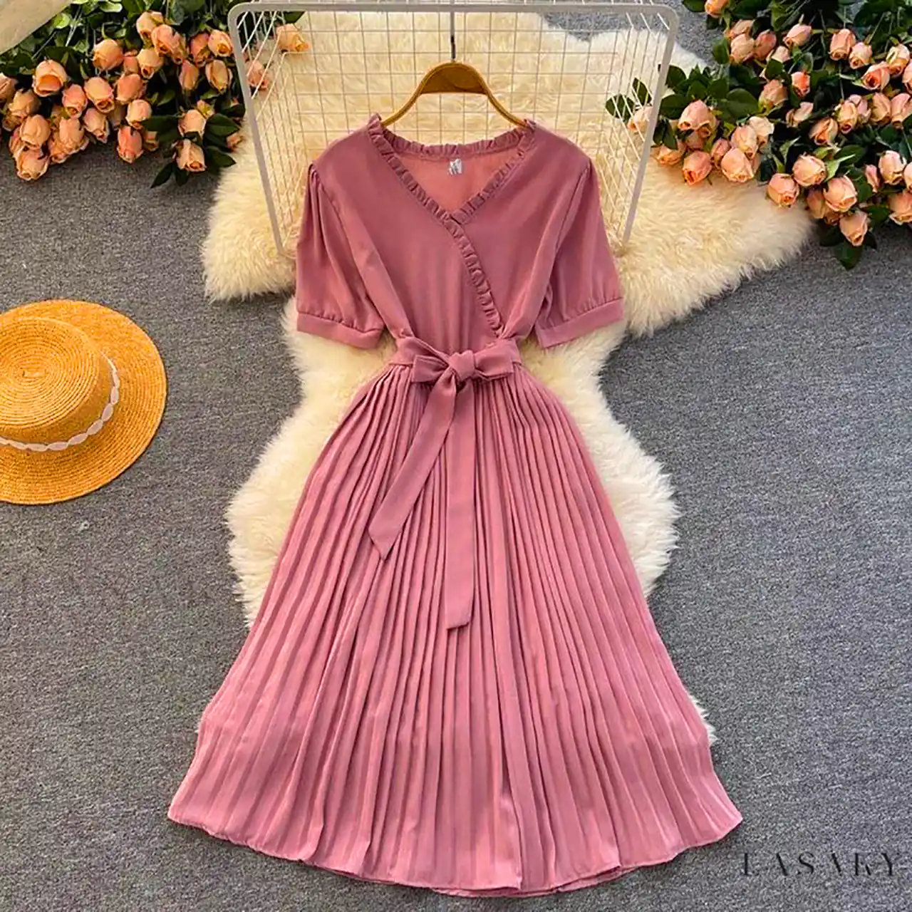 پیراهن میدی پلیسه