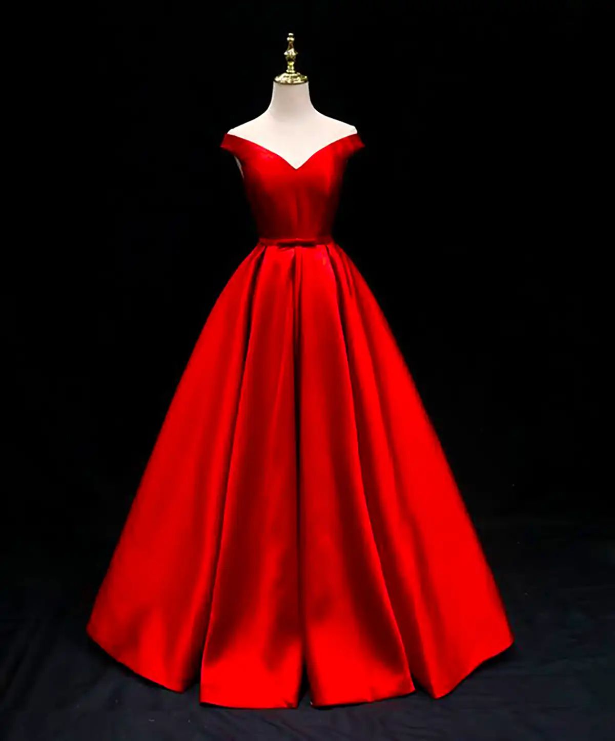 پیراهن ساتن دکلته