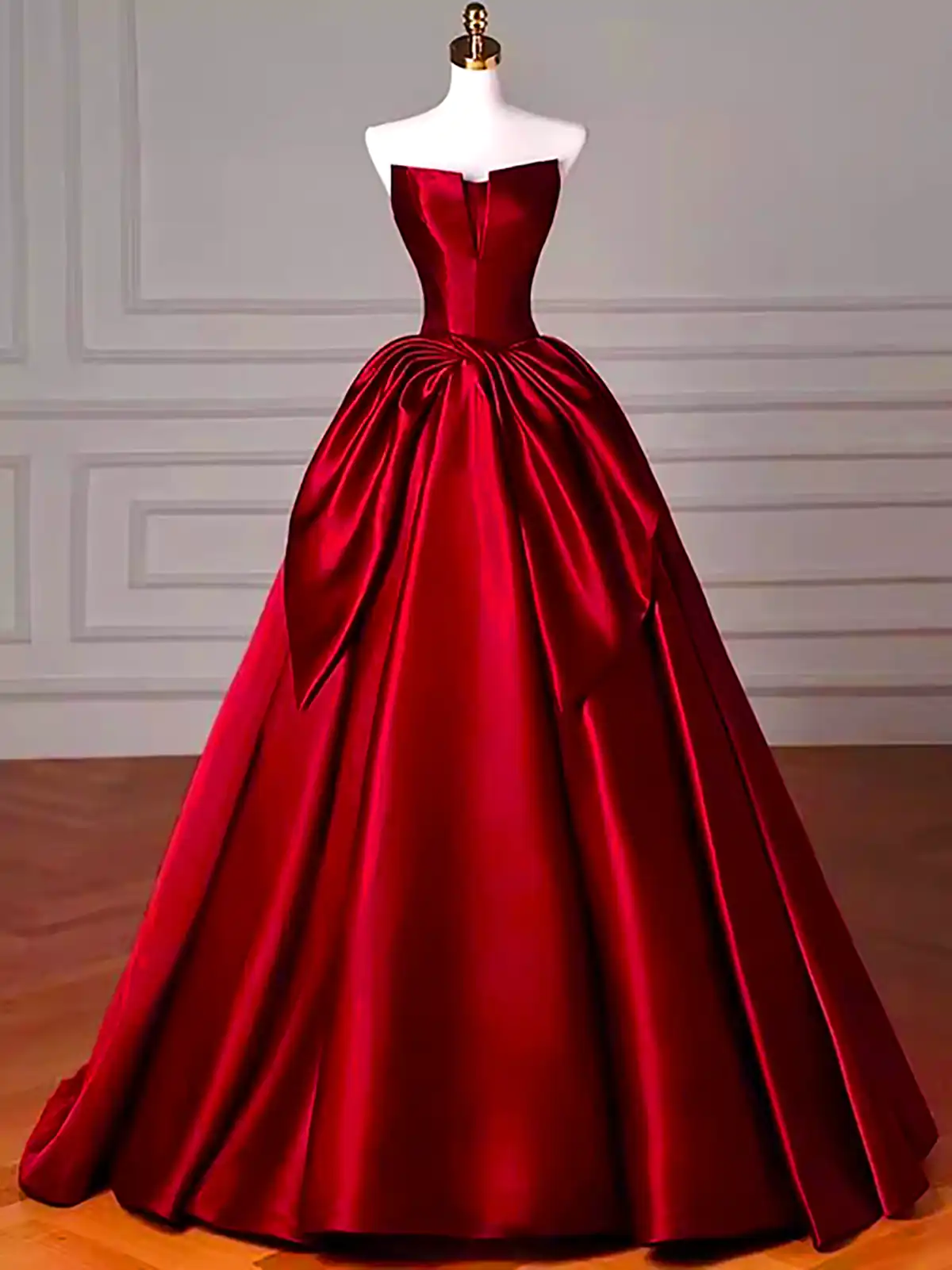 پیراهن ساتن دکلته