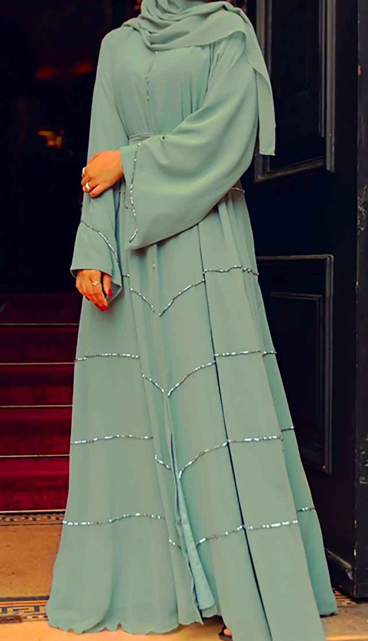 پیراهن زنانه کرپ حریر زیبا