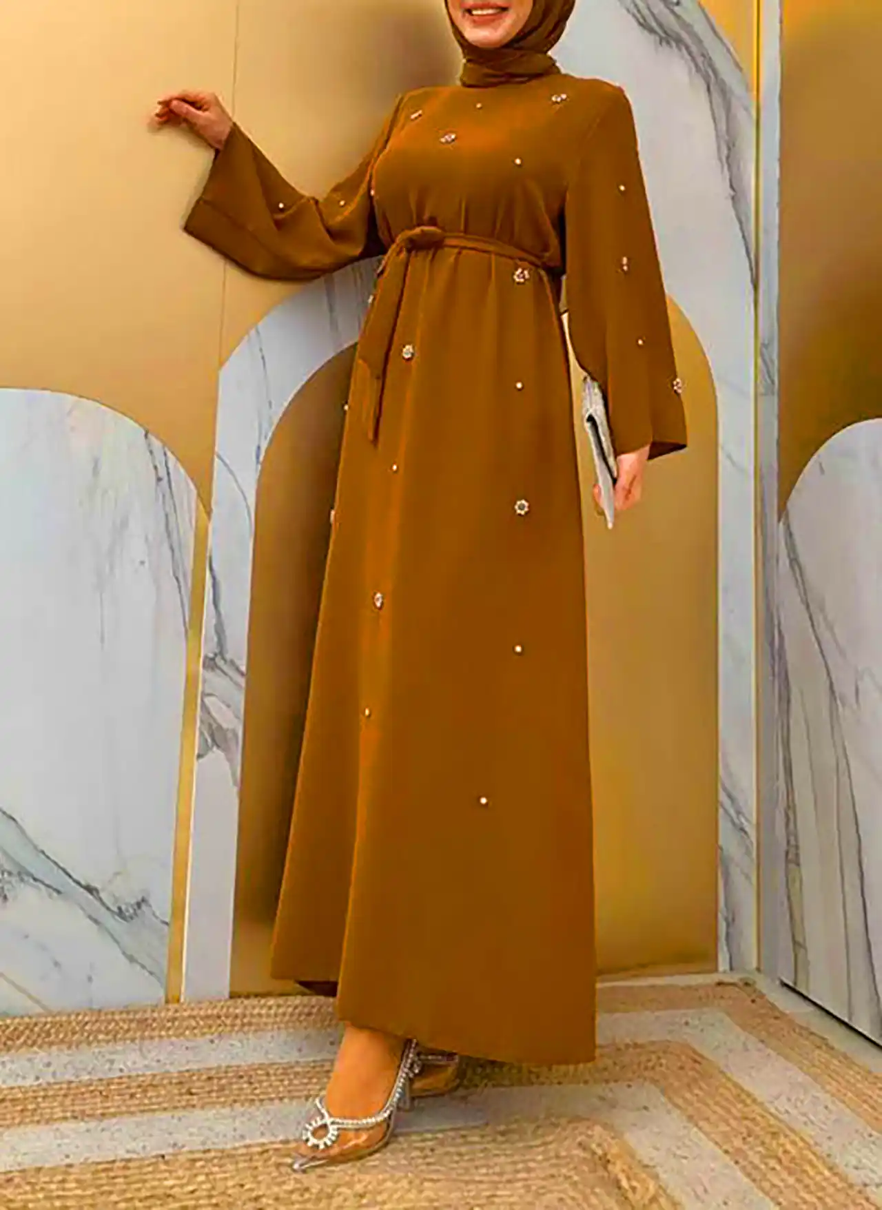 پیراهن زنانه کرپ حریر زیبا