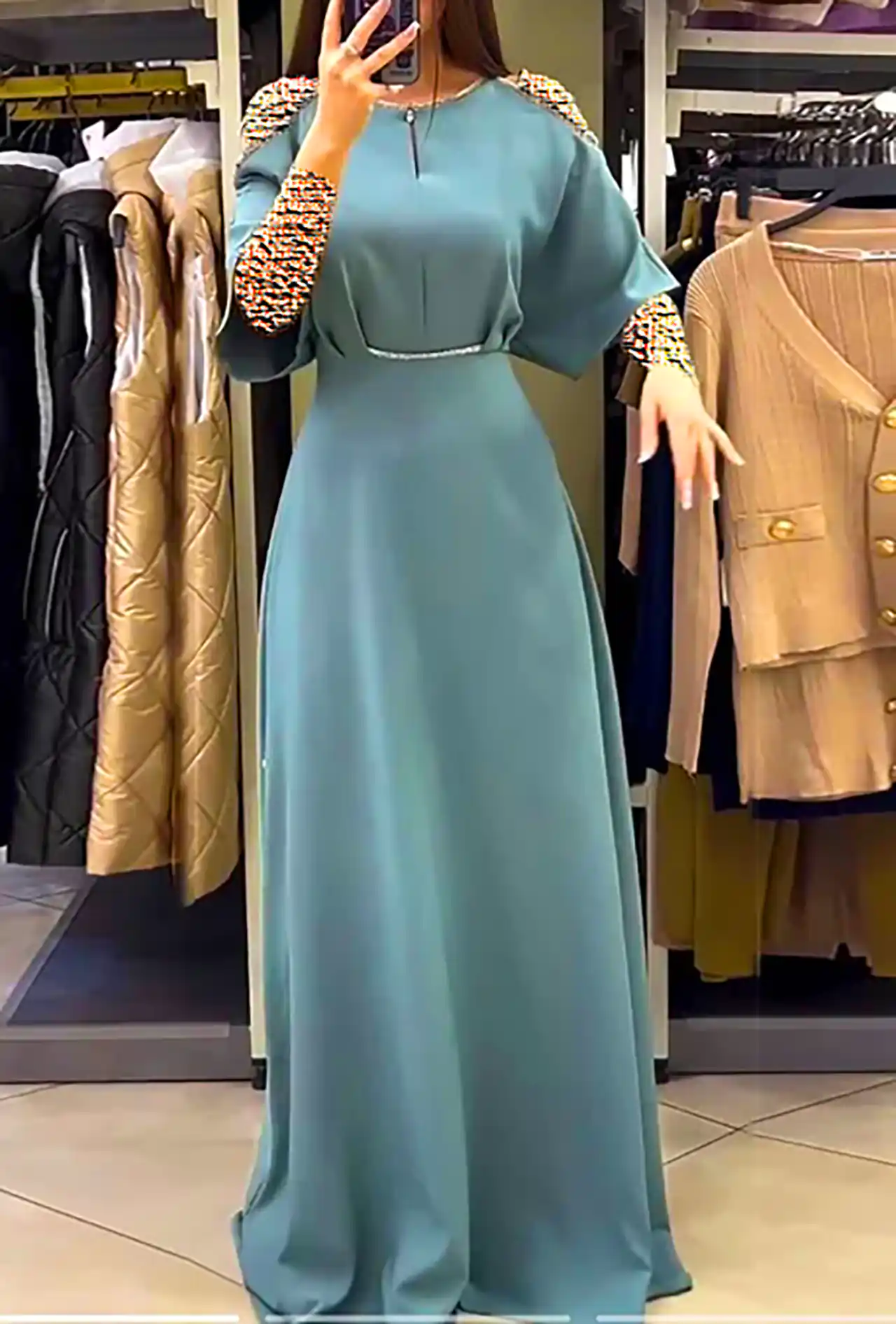 پیراهن زنانه کرپ حریر زیبا