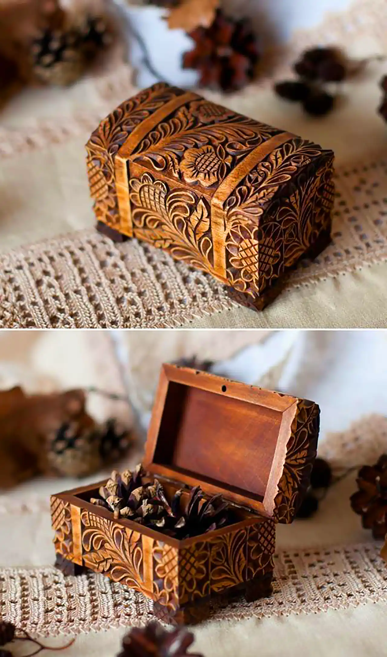صندوقچه چوبی جواهرات