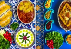 سرو غذا با تم ایرانی