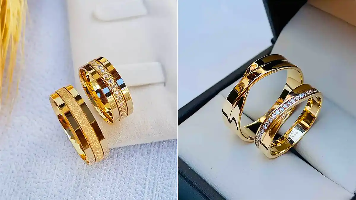 ست حلقه طلا ترند