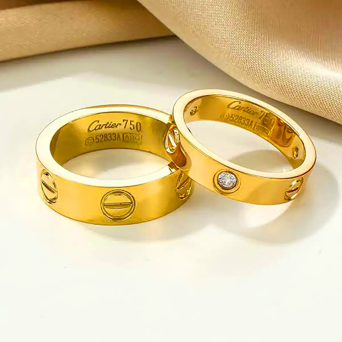 ست حلقه طلا ترند