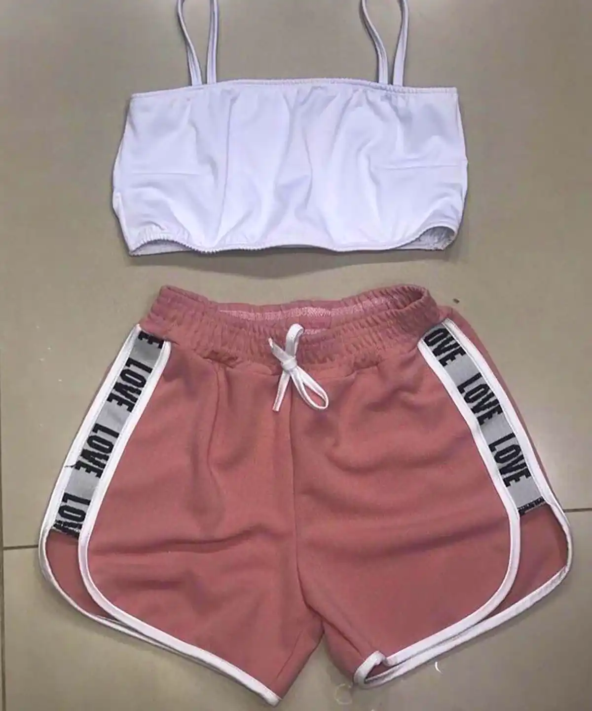 ست تاپ شرتک ورزشی زنانه