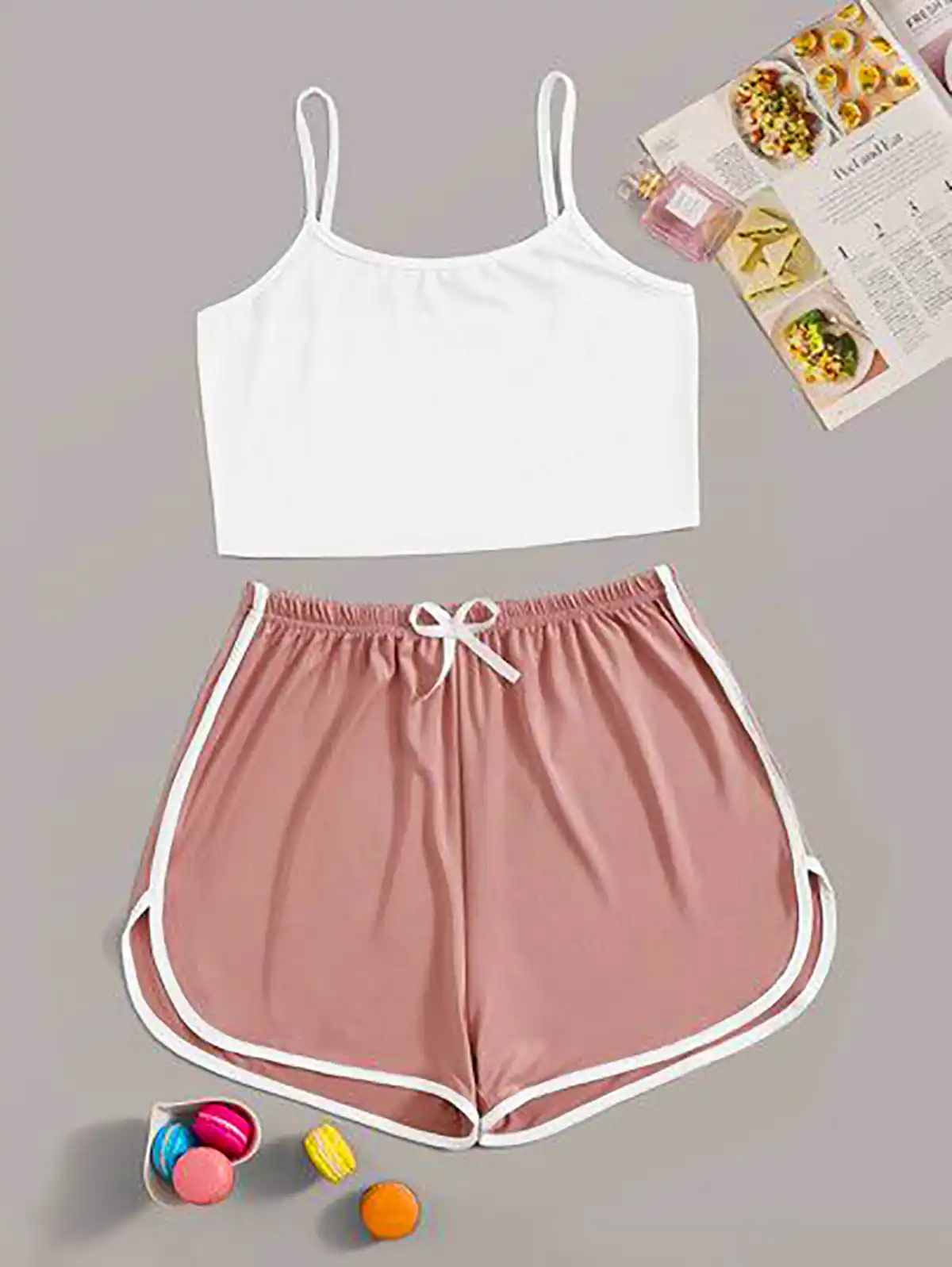 ست تاپ شرتک ورزشی زنانه