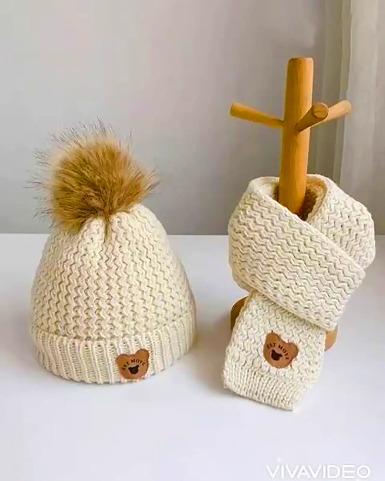 شال و کلاه شیک بافتنی