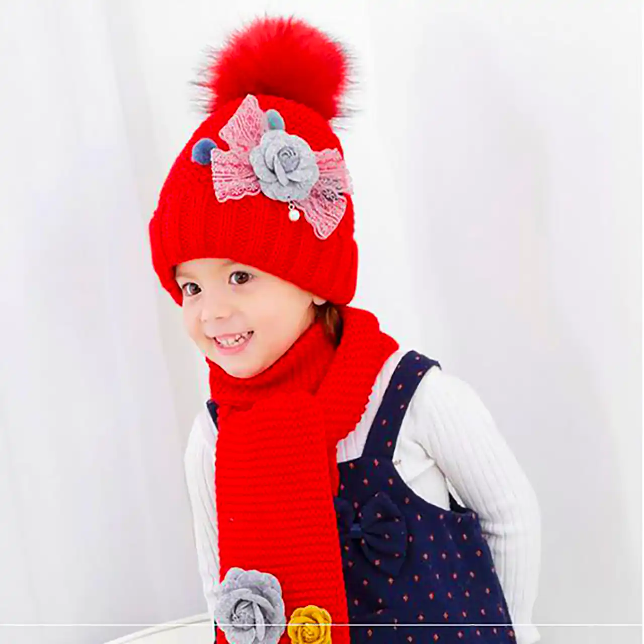 شال و کلاه شیک بافتنی