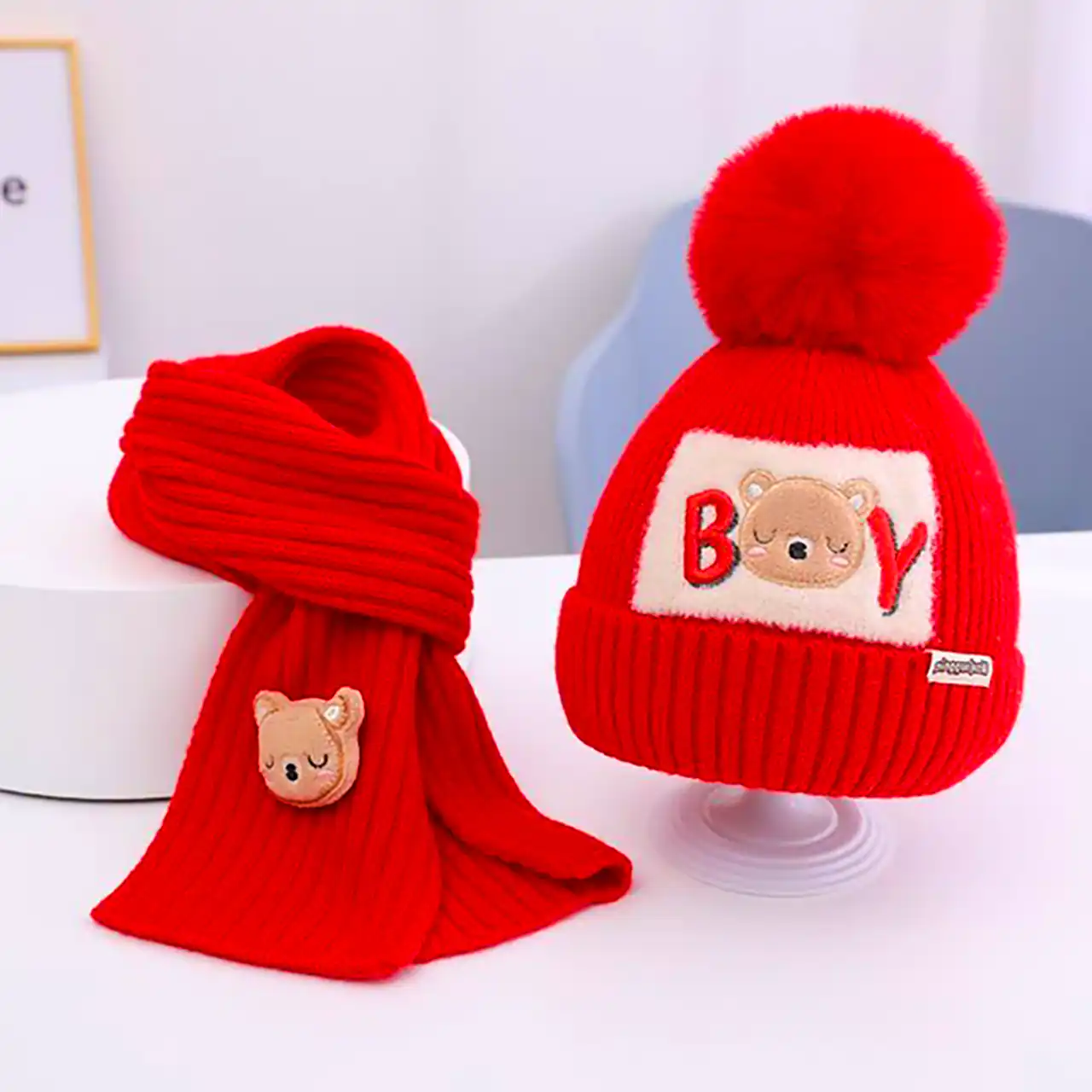 شال و کلاه شیک بافتنی