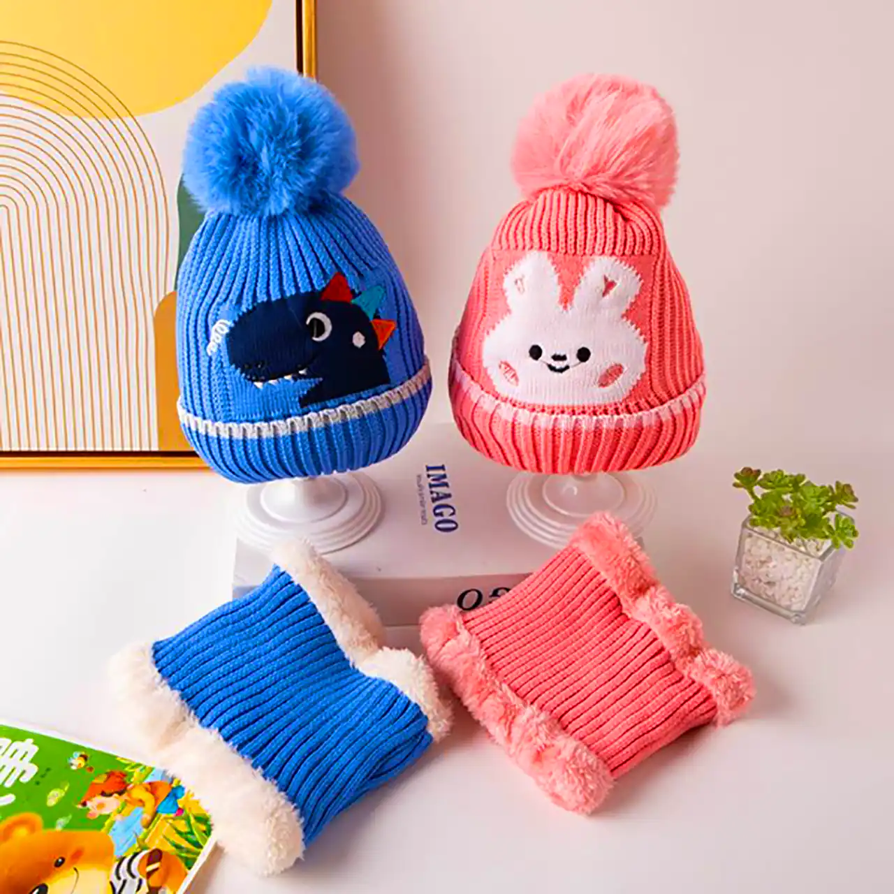 شال و کلاه شیک بافتنی