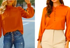 شومیز شیک نارنجی