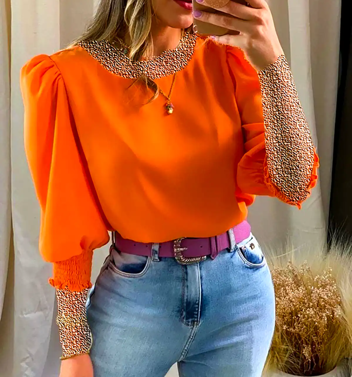 شومیز شیک نارنجی