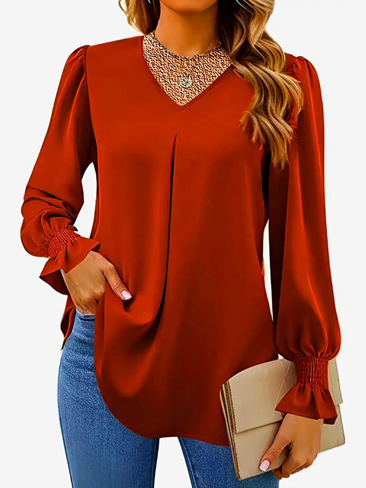 شومیز شیک نارنجی